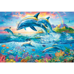 Trefl Puzzle 1500 Rodzina Delfinów Delfiny