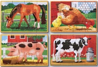 Puzzle 4w1 Zwierzęta Wiejskie 