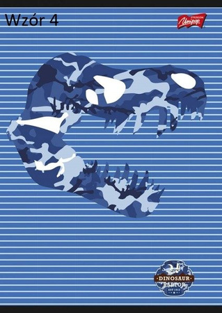 Zeszyt A5/16k Krata Dinosaurs - Unipap