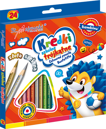 Kredki 24 Kolory Ołówkowe Bambino Majewski