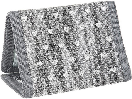 PASO Portfel PPMM19-882 Szare Serduszka