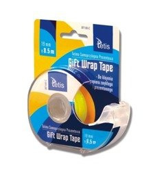 Taśma z Podajnikiem 19mmx8,5m Gift Wrap Tape TETIS