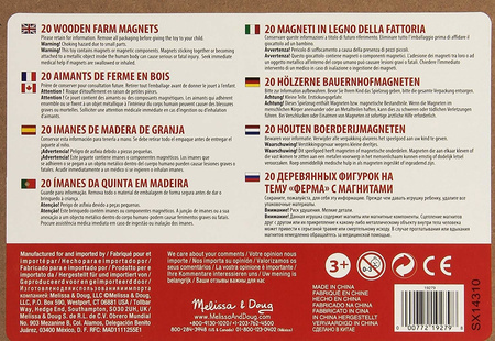 Melissa Drewniana Farma Układanka Magnesy