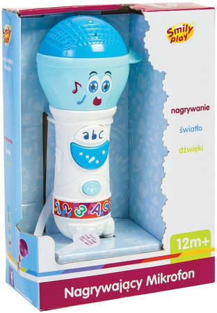 Mikrofon dla Dzieci Niebieski Nagrywa Dyktafon Smily Play