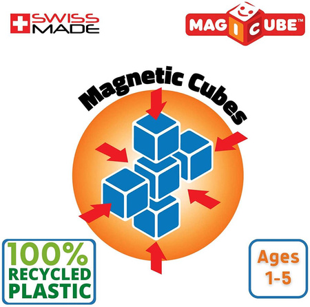Geomag Magicube Klocki Magnetyczne 8 el. Full Color Recycled