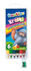 Bambino Kredki 6 Kolorów w Drewnie + Temperówka