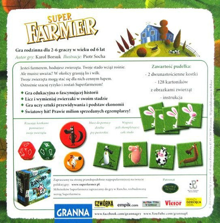 Super Farmer - Granna - Planszowa Gra Rodzinna
