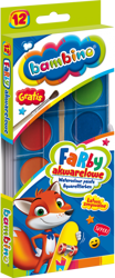 Farby Akwarelowe 12 kol Bambino - Majewski
