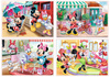 TREFL Puzzle 4w1 Myszka Minnie z Przyjaciółmi 