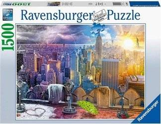 Ravensburger Puzzle 1500 Nowy Jork w lecie i zimie