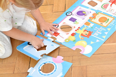 Puzzle z Dziurką Lody! Lody! Dla Dzieci 2+