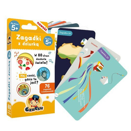 CzuCzu Zestaw Zagadki z Dziurką 4+ Książeczki Edukacyjne