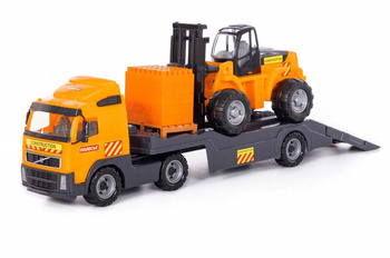 Wader Polesie Ciężarówka Samochód Holownik + Wózek Widłowy