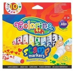 COLORINO Pisaki mazaki z pieczątkami 10 kol
