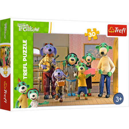 Trefl Puzzle 30el Trefliki Wesoły Dzień Rodzina Treflików