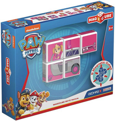 GEOMAG MAGICUBE Psi Patrol Pojazd Skye Klocki Magnetyczne 5el.