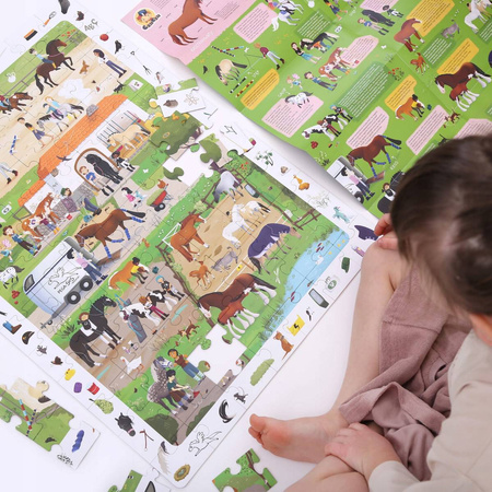 CzuCzu Puzzle obserwacyjne Stadnina koni 84 el.