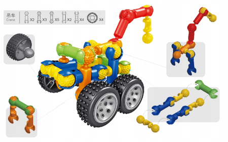 Klocki Konstrukcyjne Mały Geniusz 40 el