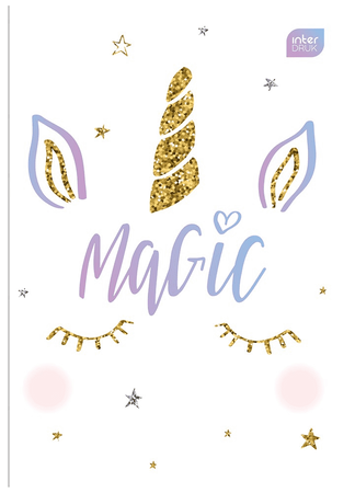 Zeszyt A5/16k Kratka Mix Wzorów dla Dziewczynki INTERDRUK