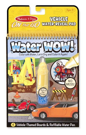 Water Wow 3 x Kolorowanka Wodna Pojazdy Safari Adventure Melissa and Doug