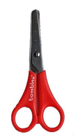 BAMBINO Nożyczki Szkolne Bezpieczne z Podziałką