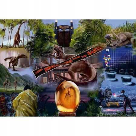 Ravensburger Puzzle 1000el Jurassic Park Dinozaury