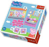 TREFL Puzzle 2w1 MEMO Świnka Peppa Dzień Peppy