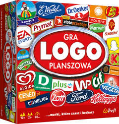 TREFL Logo Gra Planszowa Rodzinna Towarzyska Quiz