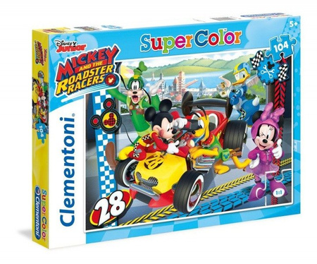 Puzzle 104 el. Clementoni - Mickey Roadster Racers