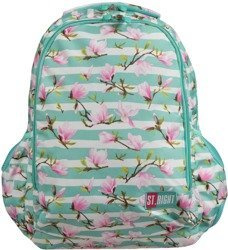 ST.RIGHT Plecak Szkolny Młodzieżowy BP47 Kwiat Magnolii