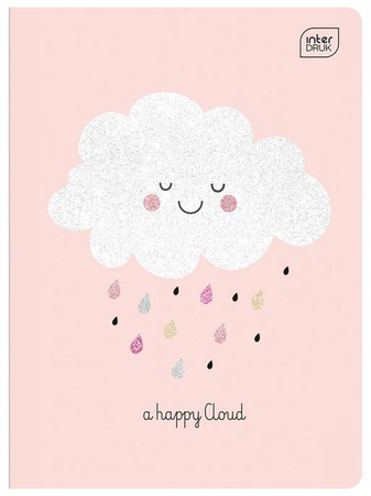 Interdruk Zeszyt A5 16 kratka 70g Glitter Brokatowa Okładka