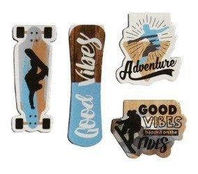 Zakładki magnetyczne Deskorolki 4 sztuki