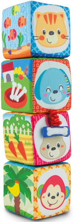 Smily Play - Kochane Zwierzątka Miękka Kostka Klocki