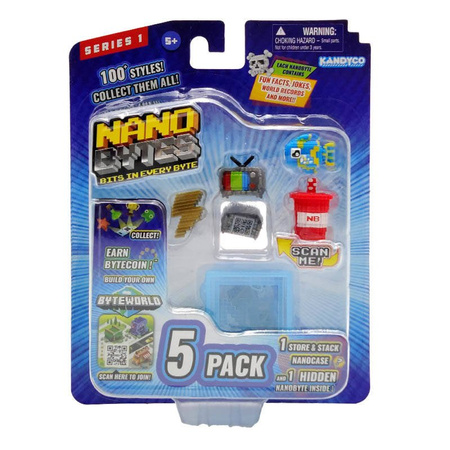 NANOBYTES Blister 5 x Figurka + Szkatułka