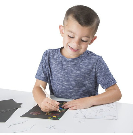 Melissa and Doug Wydrapywanki Morskie Życie 4 Ark