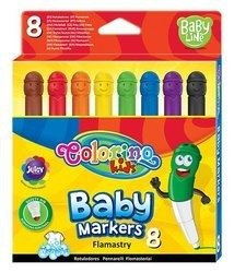 Flamastry Baby 8 kolorów Colorino Kids