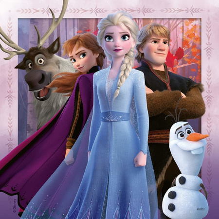 Frozen 2 Kraina Lodu Puzzle 3 x 49 elementów