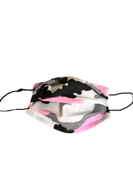 Maseczka dla dzieci Ochronna Bawełniana Moro Róż