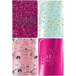 Zestaw 4 x Notes Holograficzny Barbie Flamingi