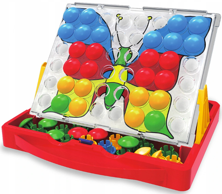 Smily Play Mozaika z Podstawką Układanka Guziczkowa