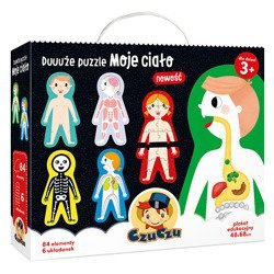 CzuCzu Duuuże Puzzle Moje Ciało 84 el 6 Układanek