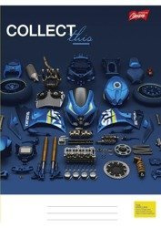 Zeszyt A5/80k Linia Collect This Niebieski Unipap