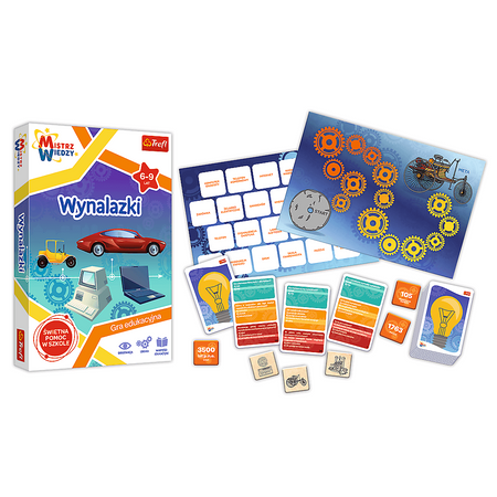 TREFL Wynalazki Mistrz Wiedzy Gra Edukacyjna