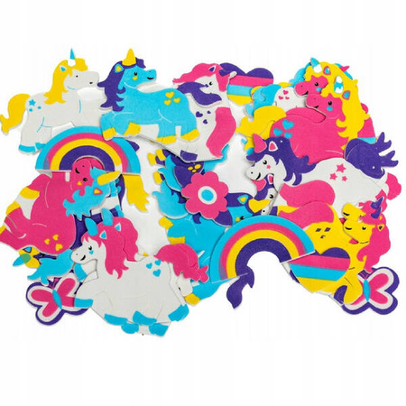 Brewis Naklejki z pianki jednorożec 28szt