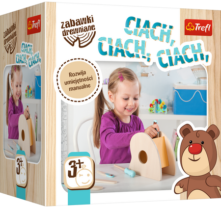 Drewniana Zabawka Rozwija Umiejętności Manualne 3+