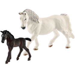 Schleich Zestaw Klacz Źrebak Rasy Lipicańskiej