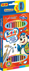 Bambino Kredki Dwustronne 12/24kol Trójkątne