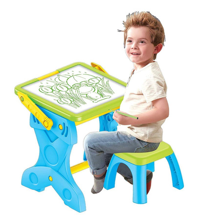 Biurko z Tablicą LED 3 w 1