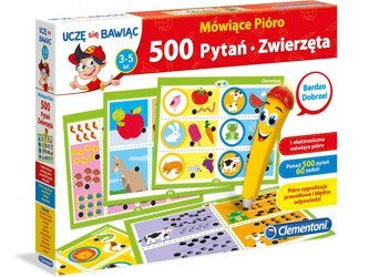 Clementoni 500 Pytań Mówiące Pióro - ZWIERZĘTA 3-5