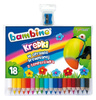 Kredki Bambino 18 Kol. w Drewnie + Temperówka